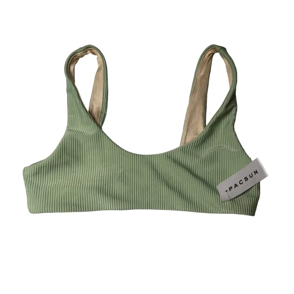 Pacsun‎ L.A. Hearts NWT Green Bikini Top Size Small